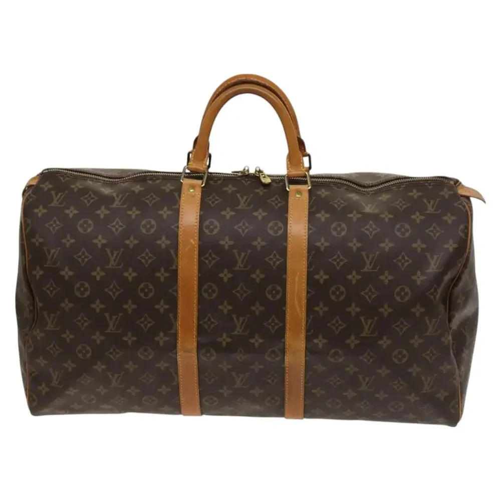 LOUIS VUITTON Monogram Keepall 55 Boston Bag M41424
